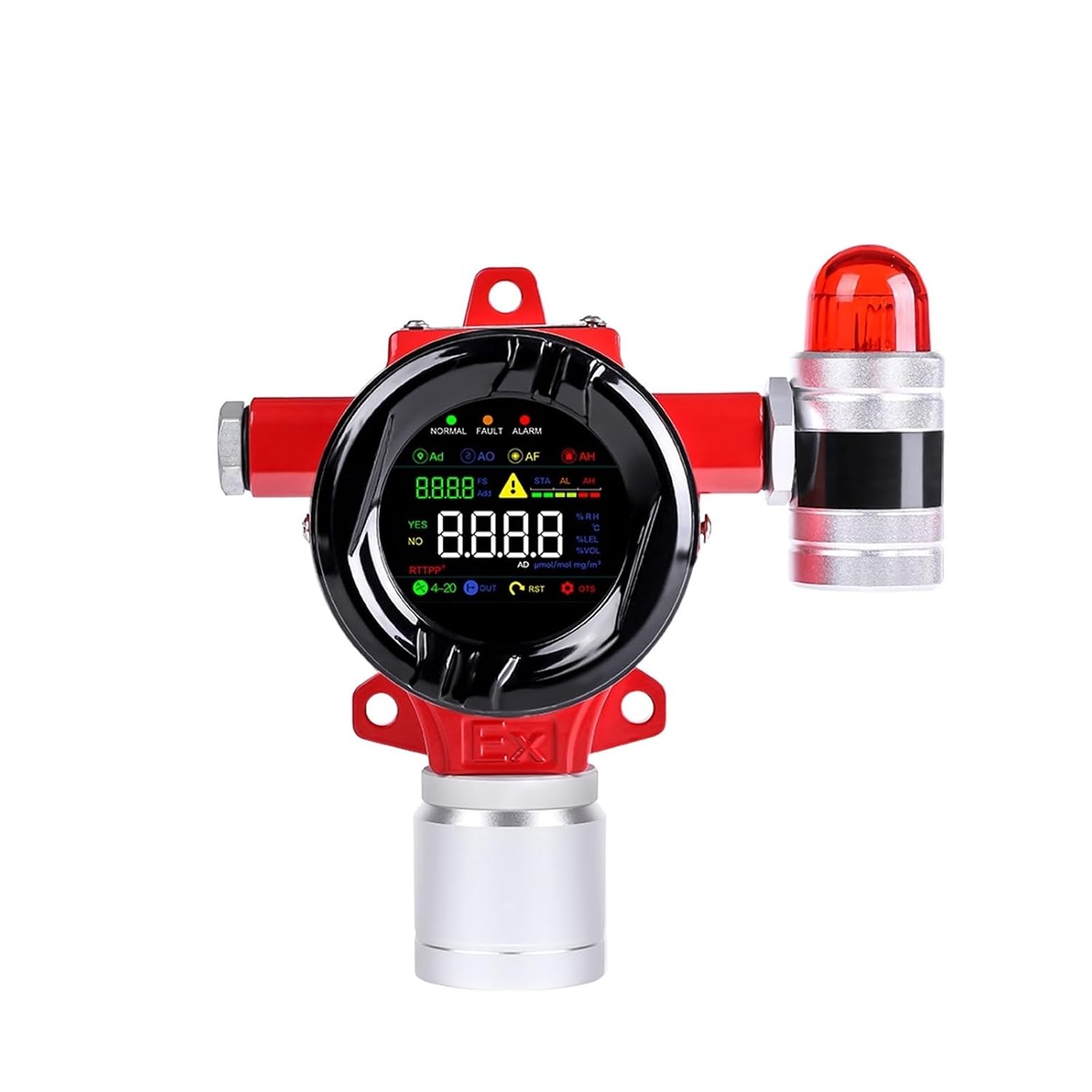 Industrial CO2 Gas Alarm Detector Explosion-Proof 0-5% vol
