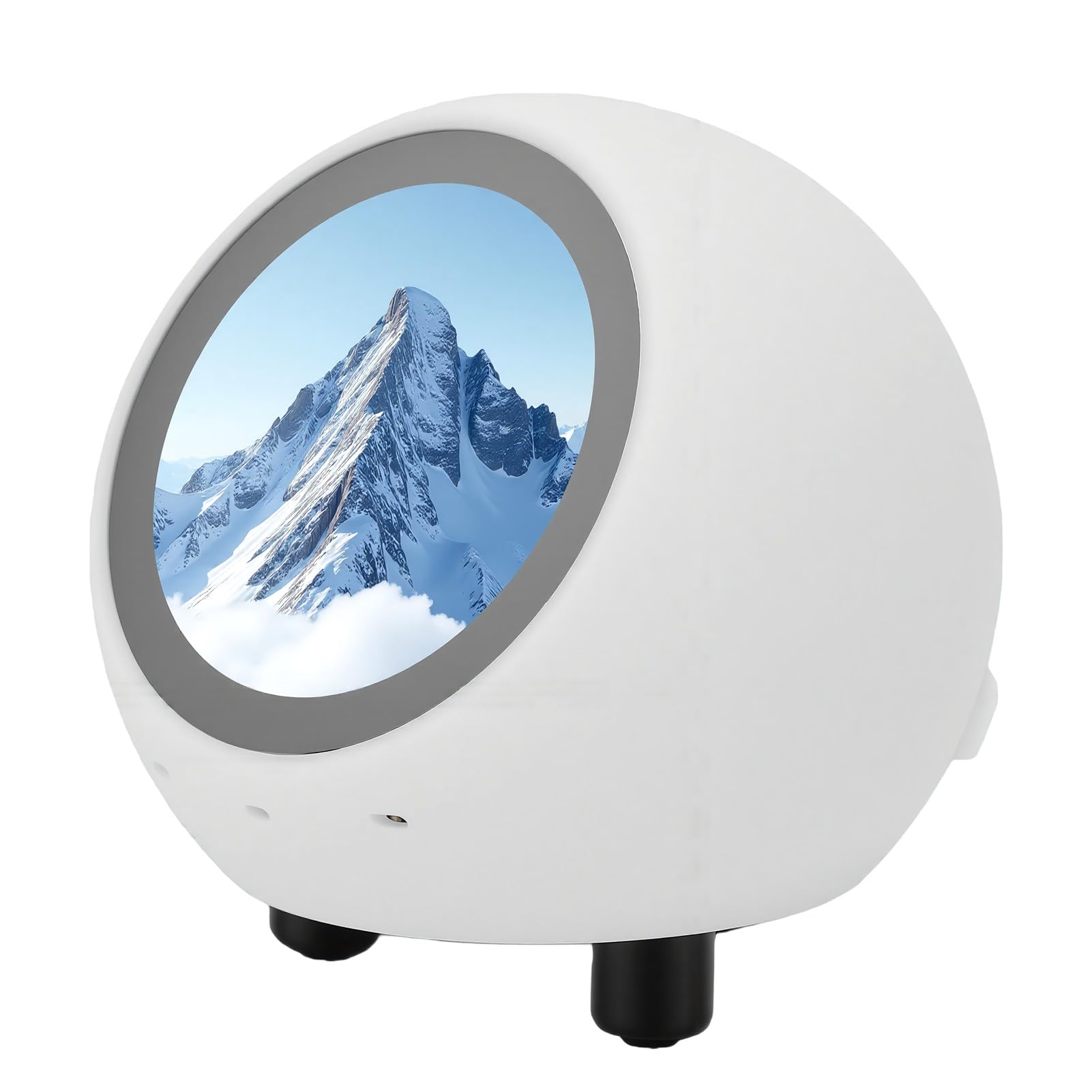 Tosuny AI Desk Robot Companion 1,28 Pulgadas, Reloj Meteorológico Bluetooth | Activación por Voz, Pantalla de 240x240, Sincronización WiFi, Reproducción de Vídeos Musicales, Batería de 400 MAh, SD de