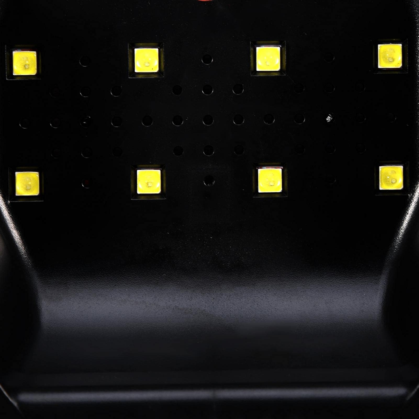 No Dead-Zone 18W Nail Dryer Machine, Ultra-Portable Practical UVLED Nail Dryer, Double Light Sources for Nail Art Extension Gel or Led Gel UV Gel(pink)