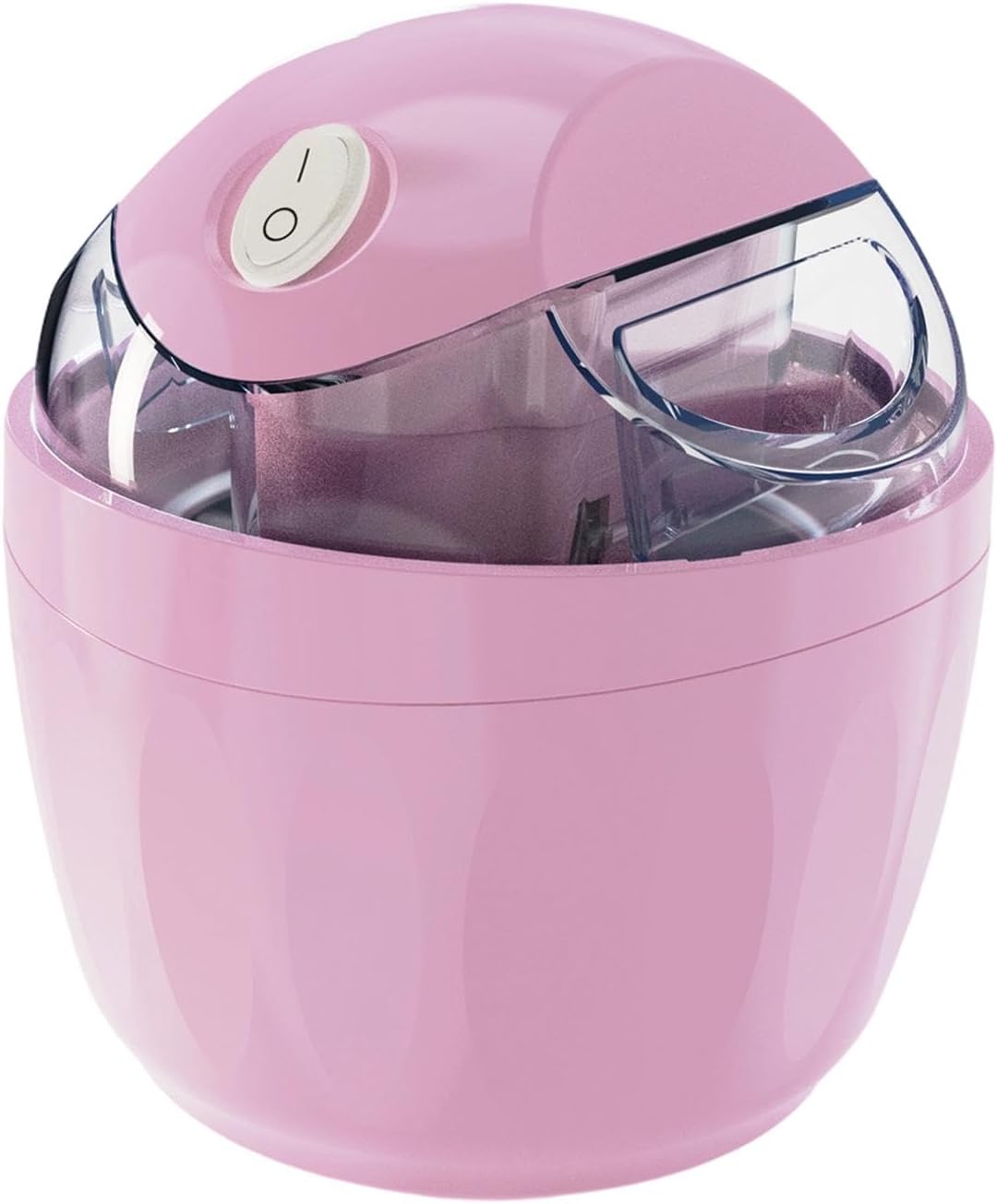 Ice Cream Maker Dessert Maker Space Saving Easy to Clean and Use Freezing Cup with Lid, Blue White