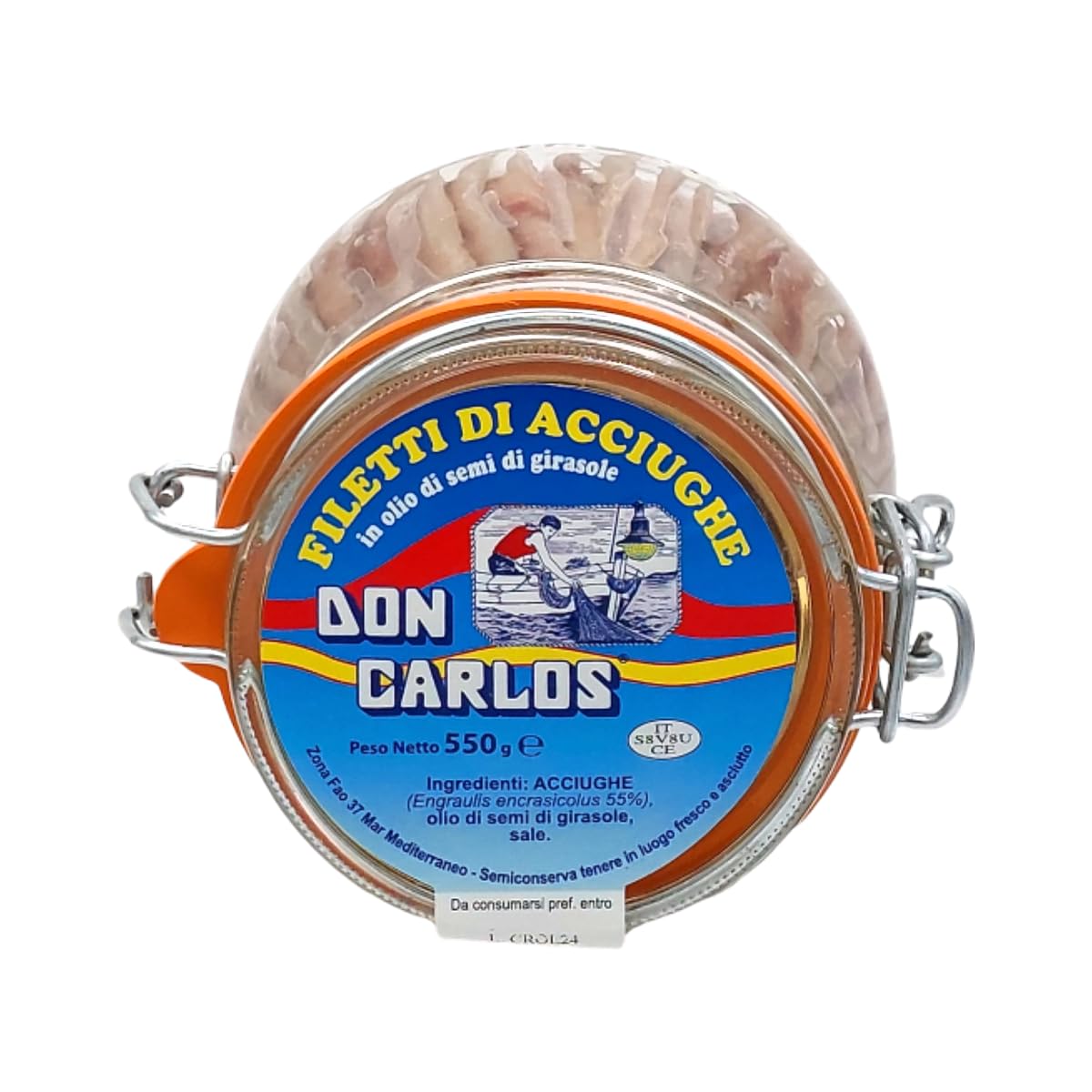 Filetti di Acciughe sott'Olio di Sciacca 550g