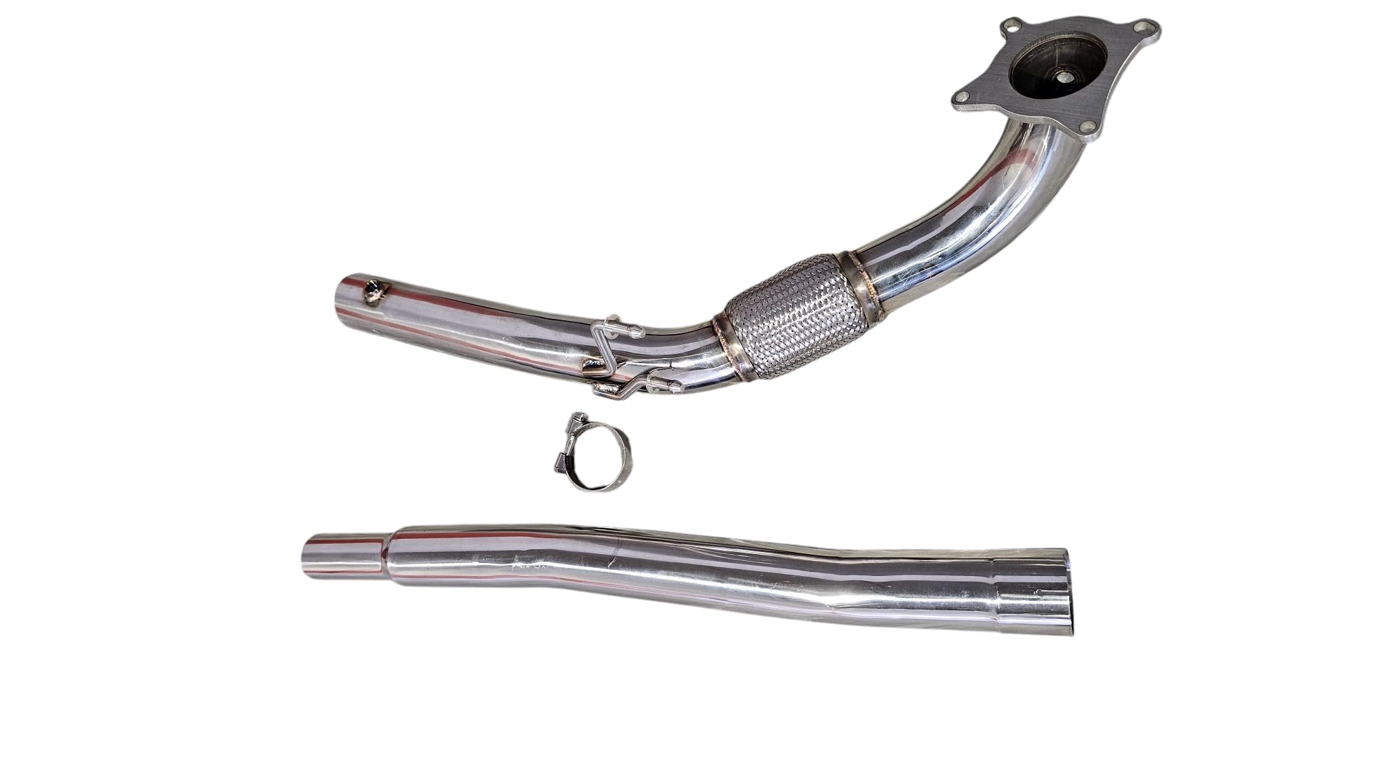 DOWNPIPE COMPATIBILE CON GOLF VI R / 3 Pollici/Acciaio inossidabile.