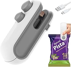 Azaria Portable Mini Sealing Machine, Handheld Packet Sealer, portable sealing machine, packet sealer for Food, Snacks, Chips, Fresh Storage, Plastic Bags Sealing Machine, 1 YEAR Warranty