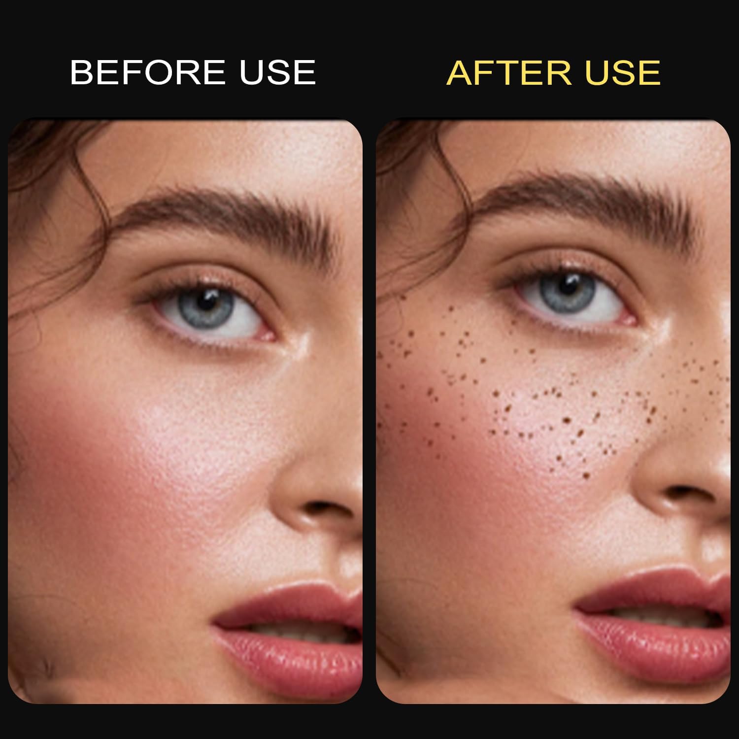 Glitter Freckles Face Tattoo 4pcs - Image 4