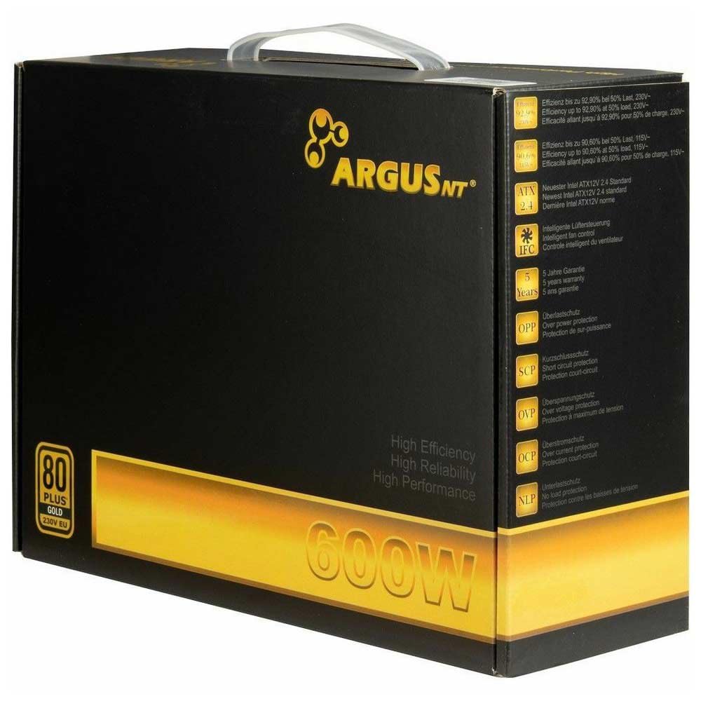 Fuente DE Alimentaciã“N INTER-TECH 600W Argus GPS-600 1X140MM Ventilador Retail