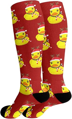 Miniatura 2 de devor Boot Socks Mid Calf Sock Women Long Thigh High Sock Trendy Cute Christmas Duck Sock