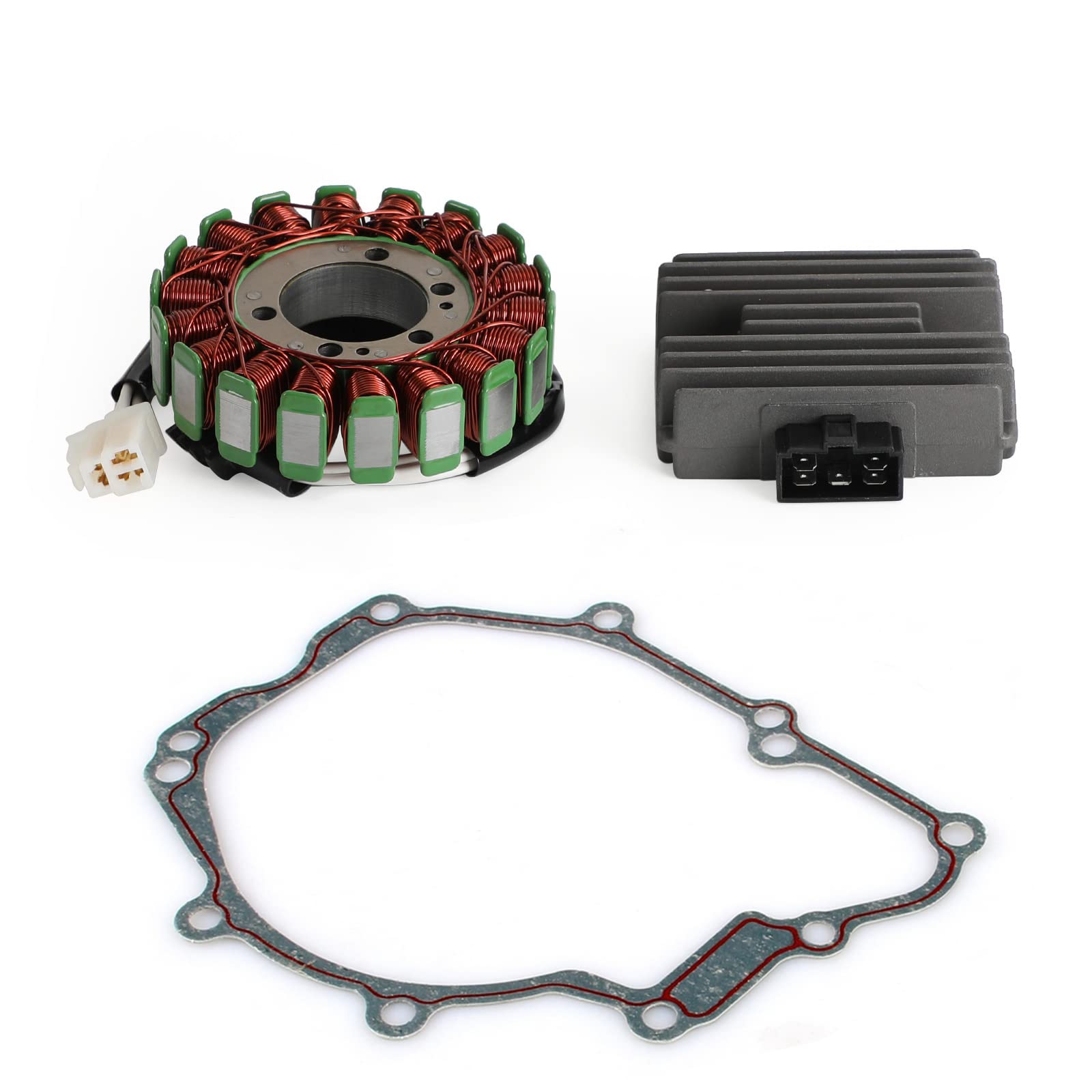 Magneto Stator+Voltage Rectifier+Gasket Fit for Yamaha YZF R6 YZF-R6 R6S 2003-2005