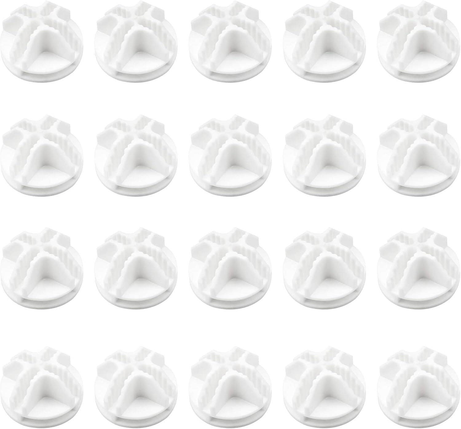 Robell 20 Pieces Wire Cubes Plastic Connectors, 3.7cm Plastic Closet