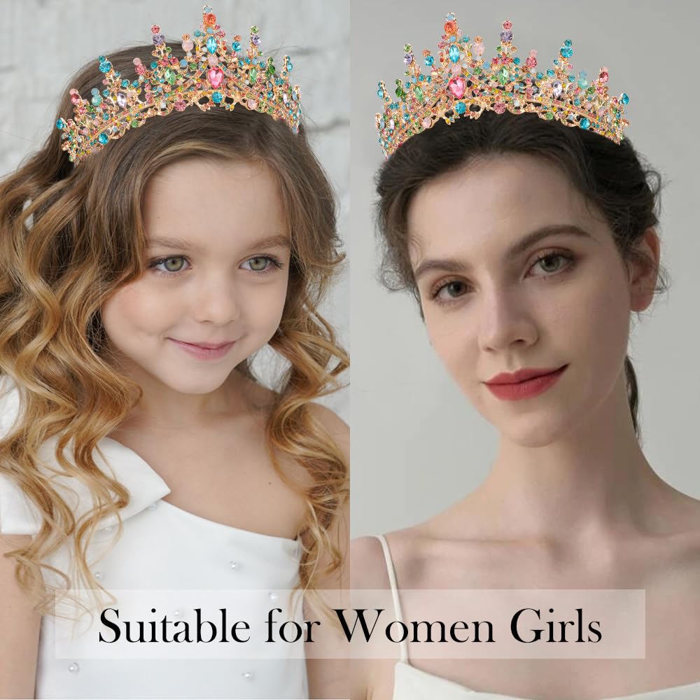 Atoden Birthday Girl Sash Tiara Crown Party Decorations for Women Girls image 3