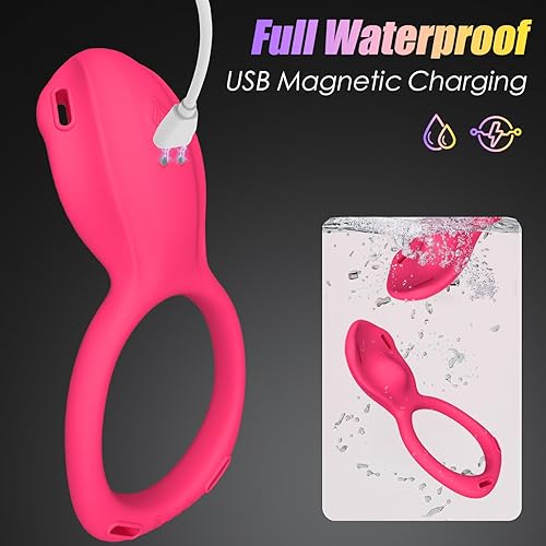 Vista 4 de Malika - Juguetes sexuales para parejas, vibrador de clítoris manos libres con 9 vibraciones fuertes, juguete sexual para adultos