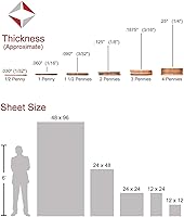 Vista 3 de Clear Acrylic Plexiglass Sheet - 1/4" Thick Cast - 12" x 24