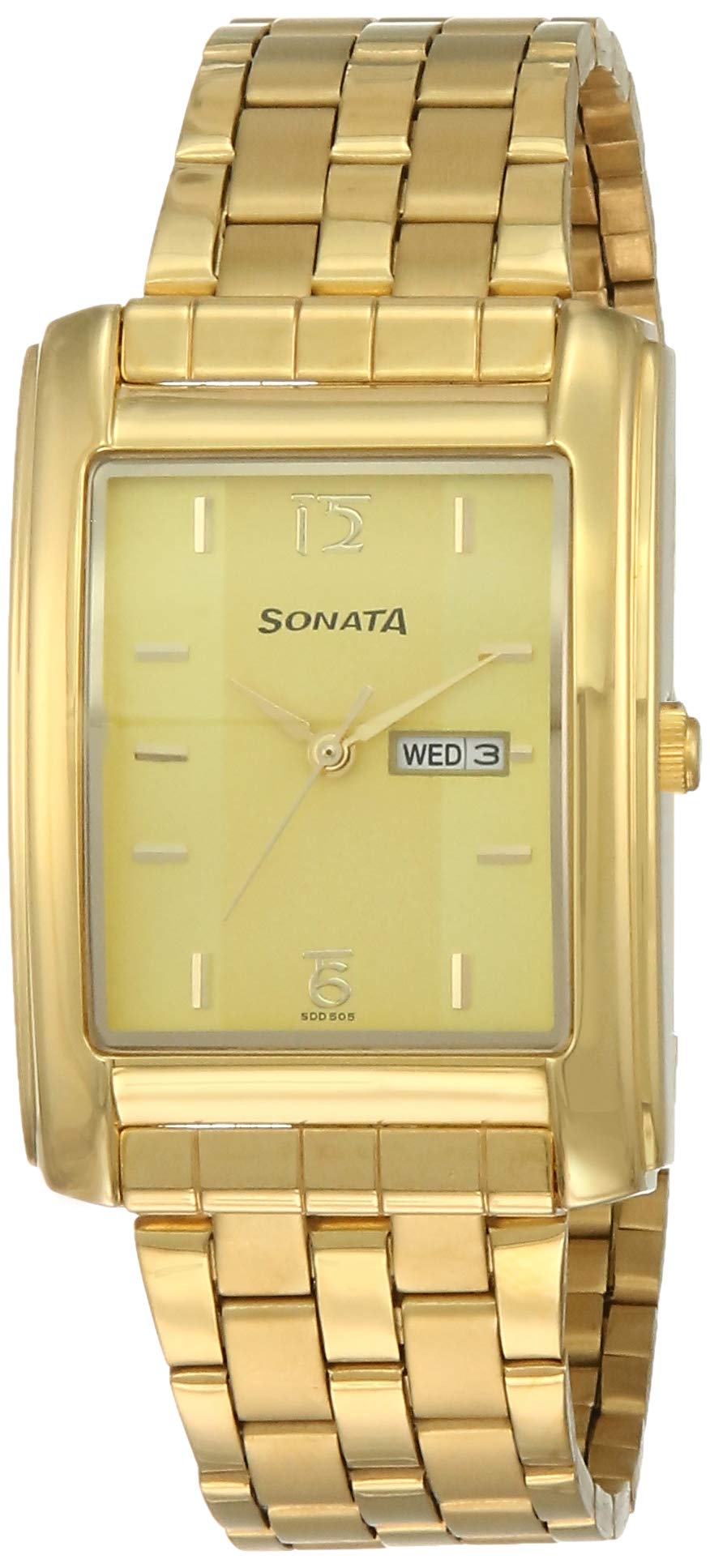 Sonata Analog Gold Dial Mens Watch NM7953YM04/NN7953YM04/NP7953YM04 (B00HPSPSG6) Amazon Price History, Amazon Price Tracker