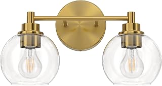 VONLUCE 2 Light Bathroom Vanity Light Fixtures, Gold Finish