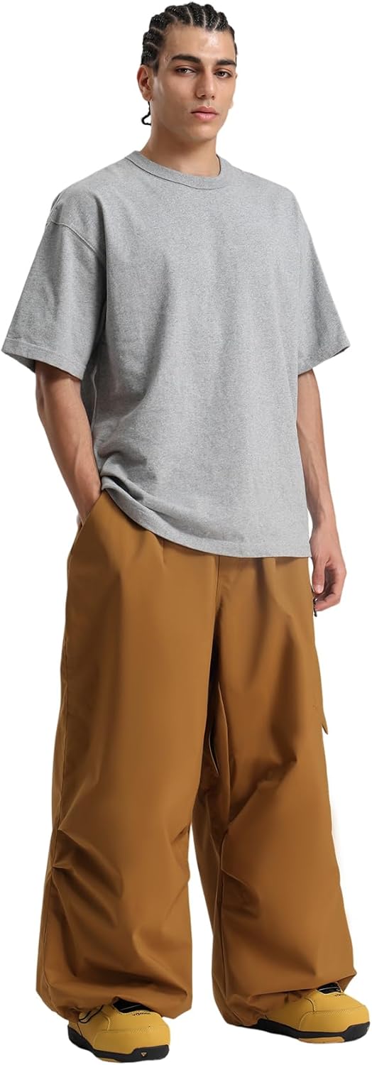 GSOU SNOW Womens Mens Snow Pants Baggy Snowboard Ski Pant Loose Waterproof Windproof Insulated - Image 2