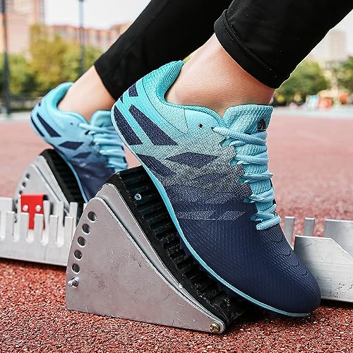 Image of New Track and Field Shoes for Men Women Kids Boys Girls 8 Spikes 100-400 Meter Running Racing Shoes Professional Sprint Sport Sneakers