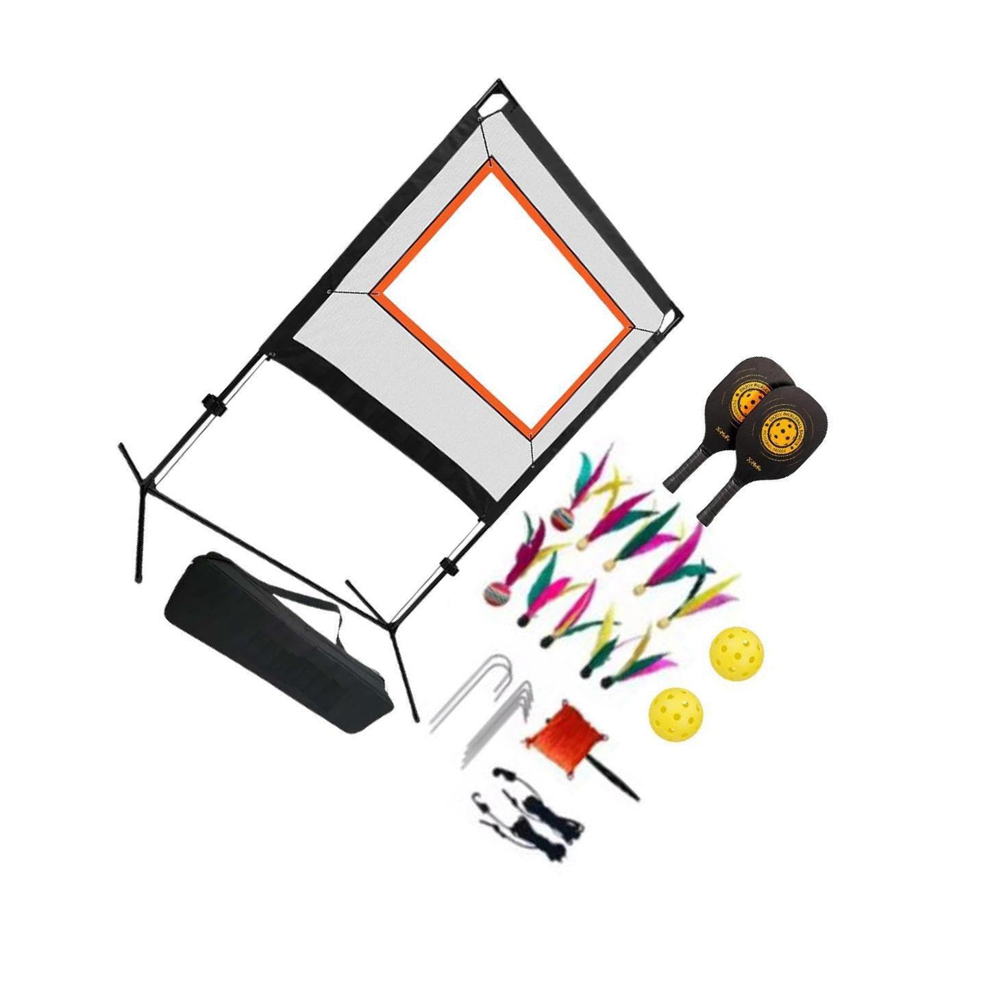 Set di reti da Badminton Resistenti con Racchette, volani e