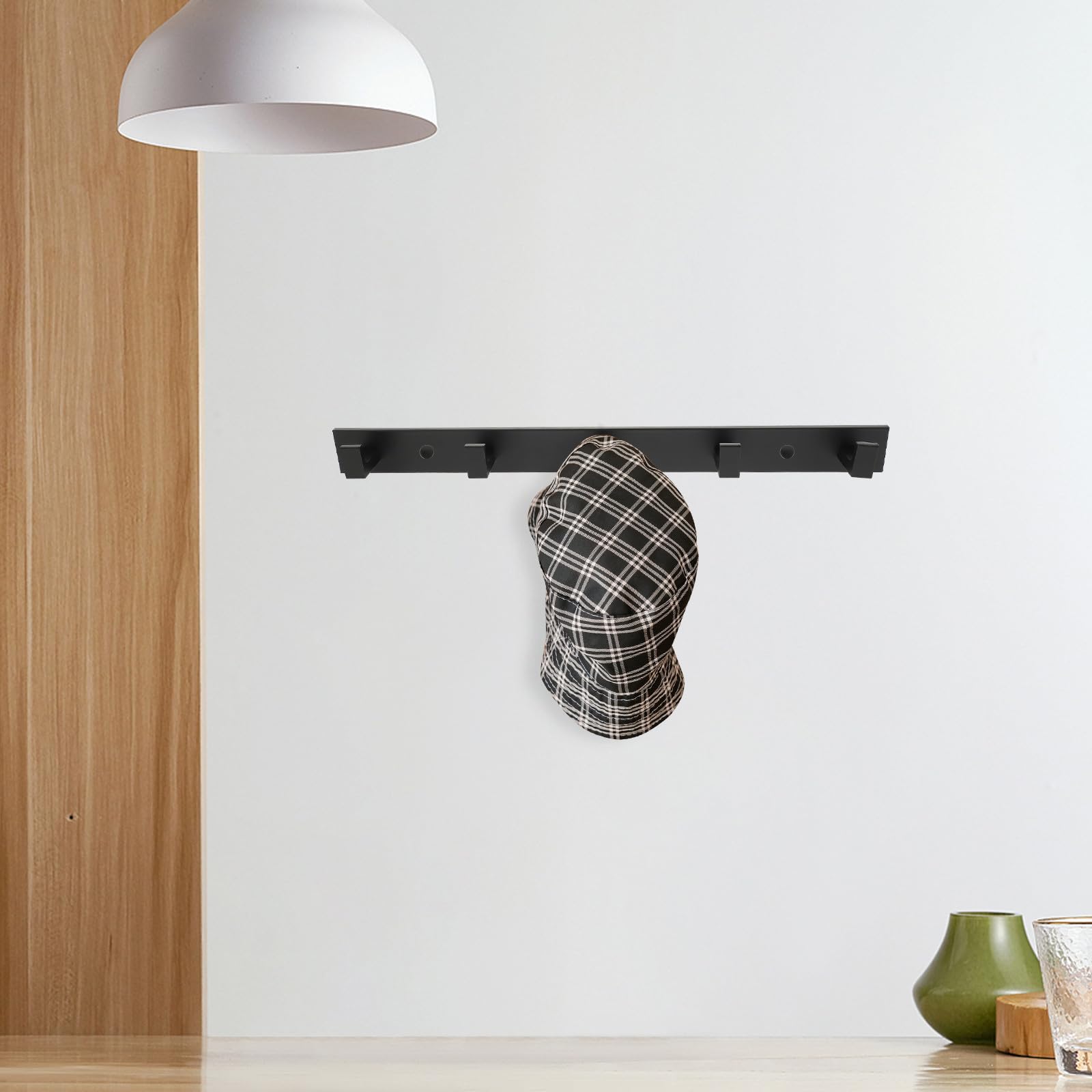 SUPVOX Ganci Adesivi da Parete in Alluminio, Set 5 Pezzi, Ganci Porta Asciugamani e Cappotti per Bagno e Cucina, senza Foratura, Multiuso per Casa e Ufficio