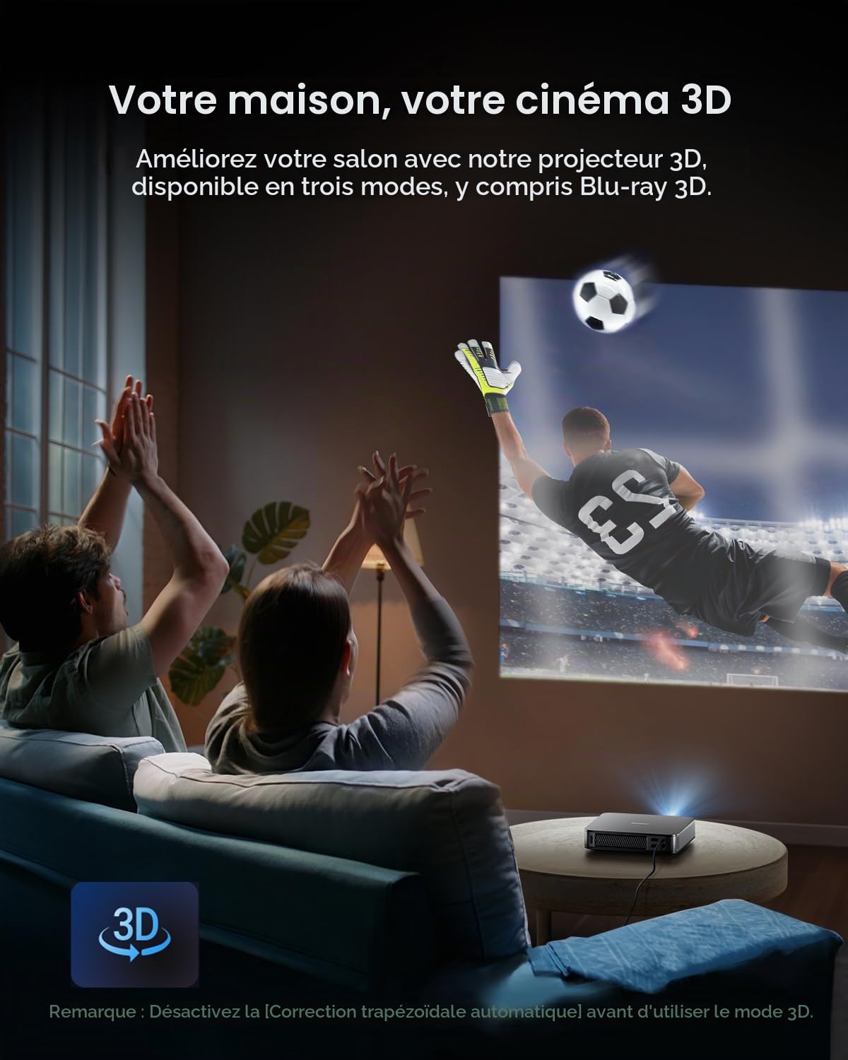 Dangbei Atom Mini Videoprojecteur,1200 lumens ISO 1080p, HDR10, HLG, Dolby Audio, Commande vocale Google Assistant, 3D, Seulement 2,82 Livres, autofocus (Grey)