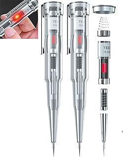 Responsive Electrical Tester Pen,Ac Voltage Detector Pen,Non-Contact Voltage Tester Tools,with Led Flashlight,Buzzer Alarm,Test Range 70v - 250v for Live/Null Wire Judgment