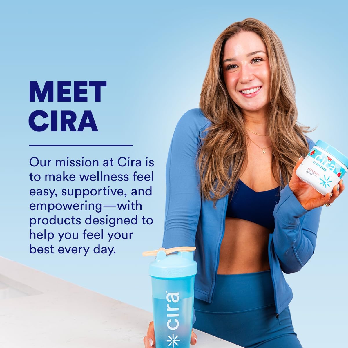 Cira Hydration Powder (45 Servings) - Electrolyte Drink Mix with Himalayan Salt for Dehydration Relief and Recovery - Strawberry Margarita