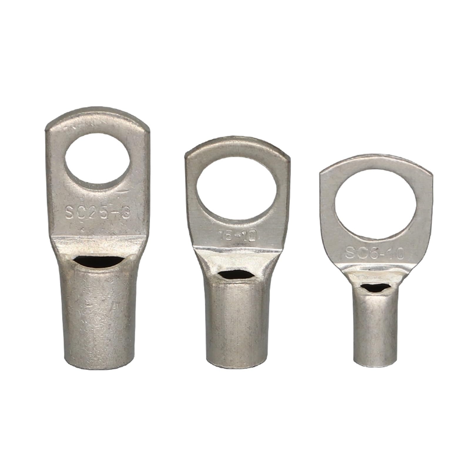 SC2.5/4/6/10/16/25/35/50/70/95-4/5/6/8/10/12/14/16 Kupfer-Schraubenloch-Verriegelungsstecker, Kabelschuh, Crimp-Anschluss(SC10-6 10pcs)