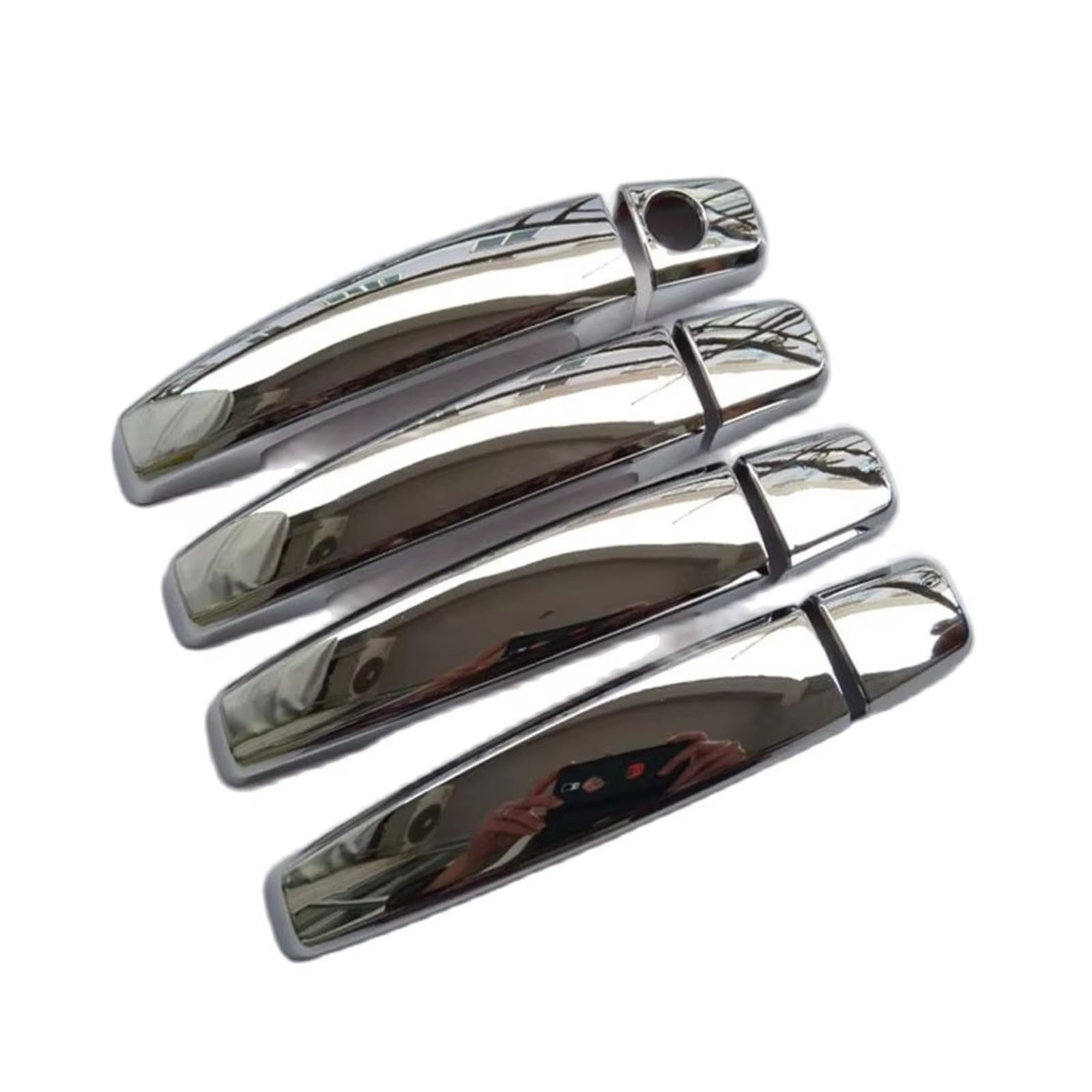DSPOLIMV Outer Door Handle Cap Compatible with Chevrolet for Cruze for Chevy for Cruz 1.6 2009 2010 2011 2013 Parts Door Handle Cover ABS Chrome