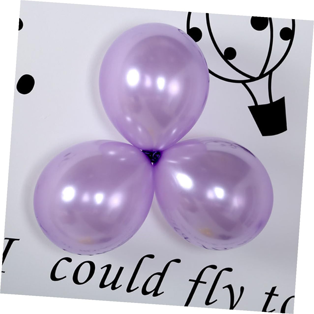 Palloncini in Lattice 100 Pezzi 2, 8g 12 Pollici Viola | Decorazioni per Festa e Festival, Tonalità Lilla Chiaro, Confezione da 100 Pezzi