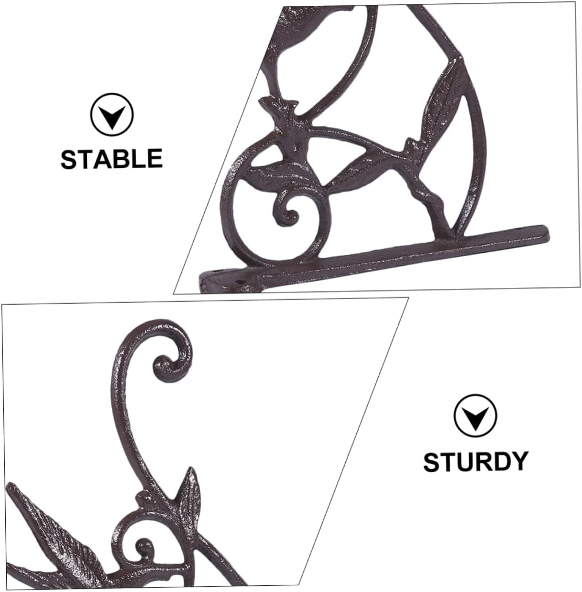 2pcs Hanging Baskets for Organizing Wall Plant Holder Decorative Hanging Organizer Flower Pot Hooks