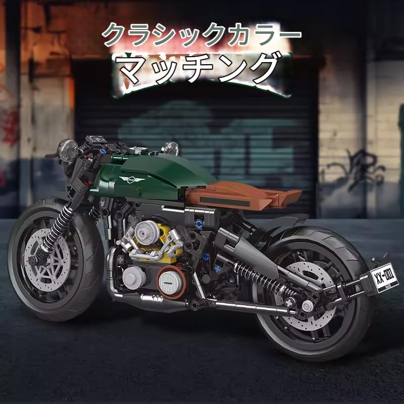 Amazon.co.jp: zmart クラシック 1:8 スーパーバイク ビルディング