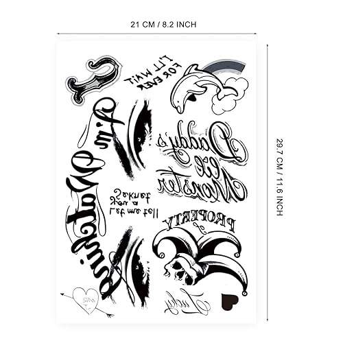 Miniatura 6 de Pegatinas de tatuaje temporales de boca de cicatriz falsa grande para hombres, mujeres, niños, disfraz de Halloween, cosplay