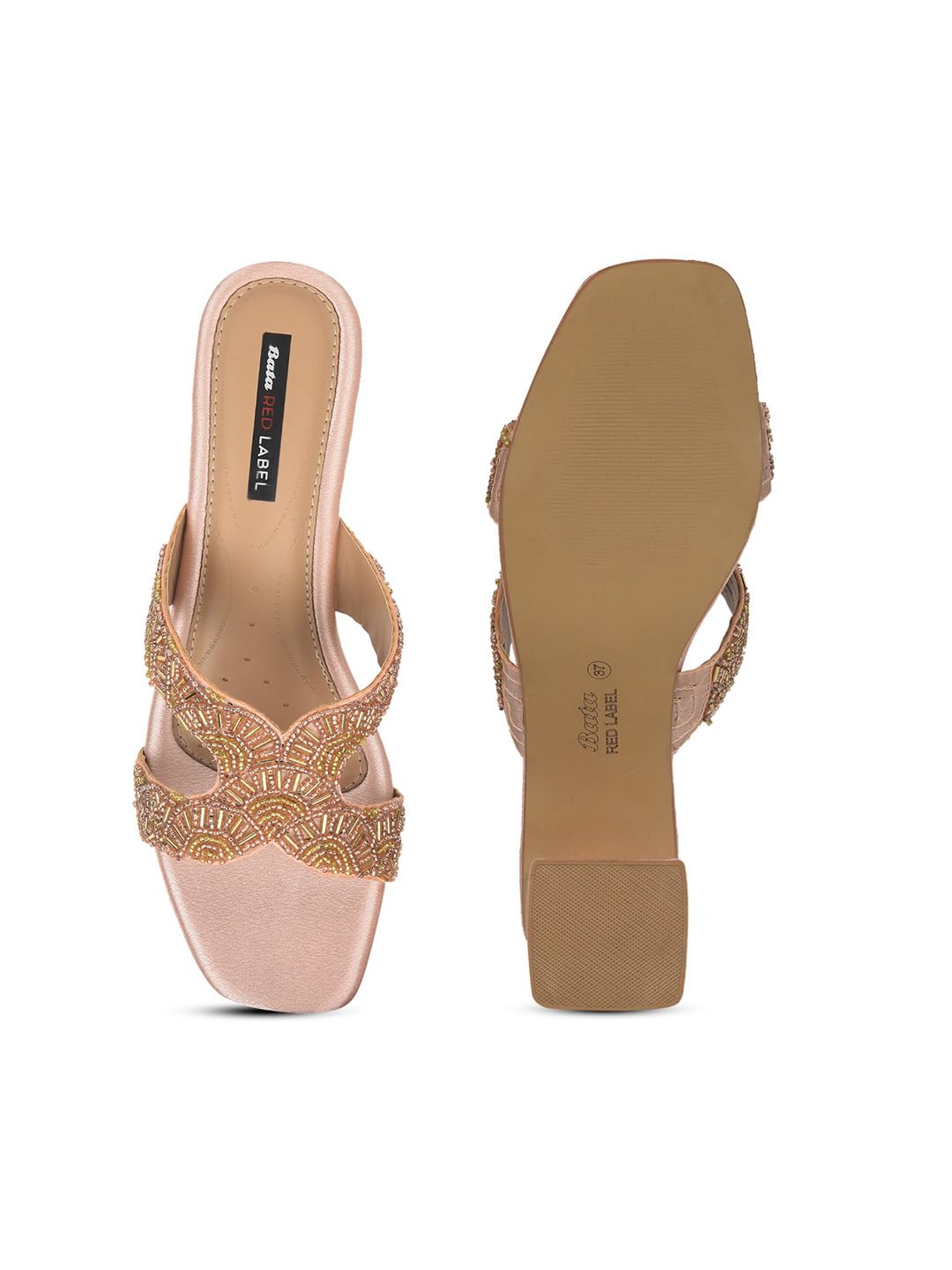 Bata Women's Mule Heel Sandal - Elegant and Comfortable Casual Footwear for Everyday Wear with Trendy Design Multicolor 3