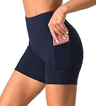 Dragon Fit Womens Yoga Shorts with Pockets High Waist Workouts Shorts Tummy Control Yoga Pants for Running Gym Fitness