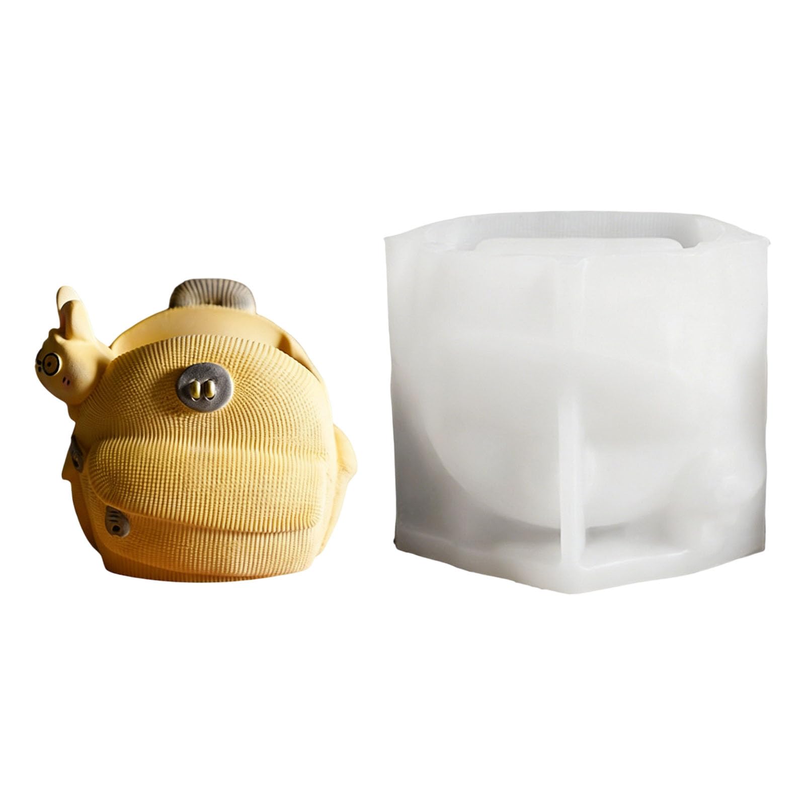 Woedpez Silicone for Animal Themed Planter and Storage Decorations with Detail Reproduction Cartoon Farmer Pack