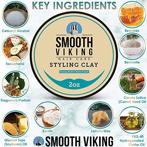 image for Smooth Viking Beard Care Hair Clay For Men | Smooth Viking Clay Pomade