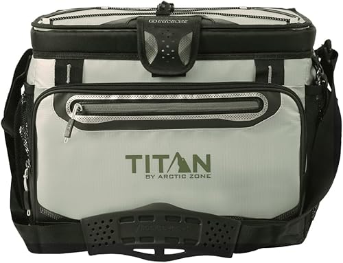 Miniatura 43 de Titan by Arctic Zone Deep Freeze Cooler - Zipperless Hardbody Cooler - Deep Freeze Insulation, HardBody Liner, and SmartShelf Seagrass,Cítrico,Caza