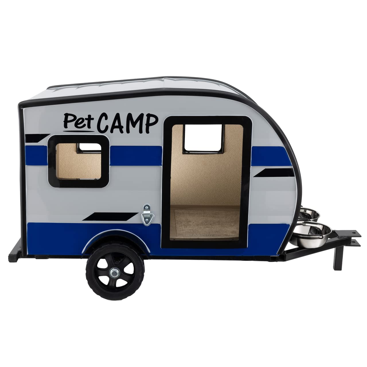 Amazon.com: RecPro RV Dog House | Camper Trailer for Pets | Water & Feeding  Bowls | for Small & Medium Dogs : Pet Supplies