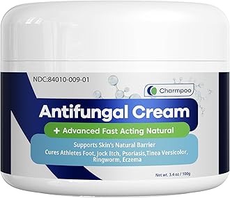 Antifungal Cream for Jock Itch: Anti Fungal Cream for Itchy Skin Relief Extra Strength - Ringworm Treatment for Humans - Athletes Foot Treatment for Feet 3.4 oz, 100g, White
