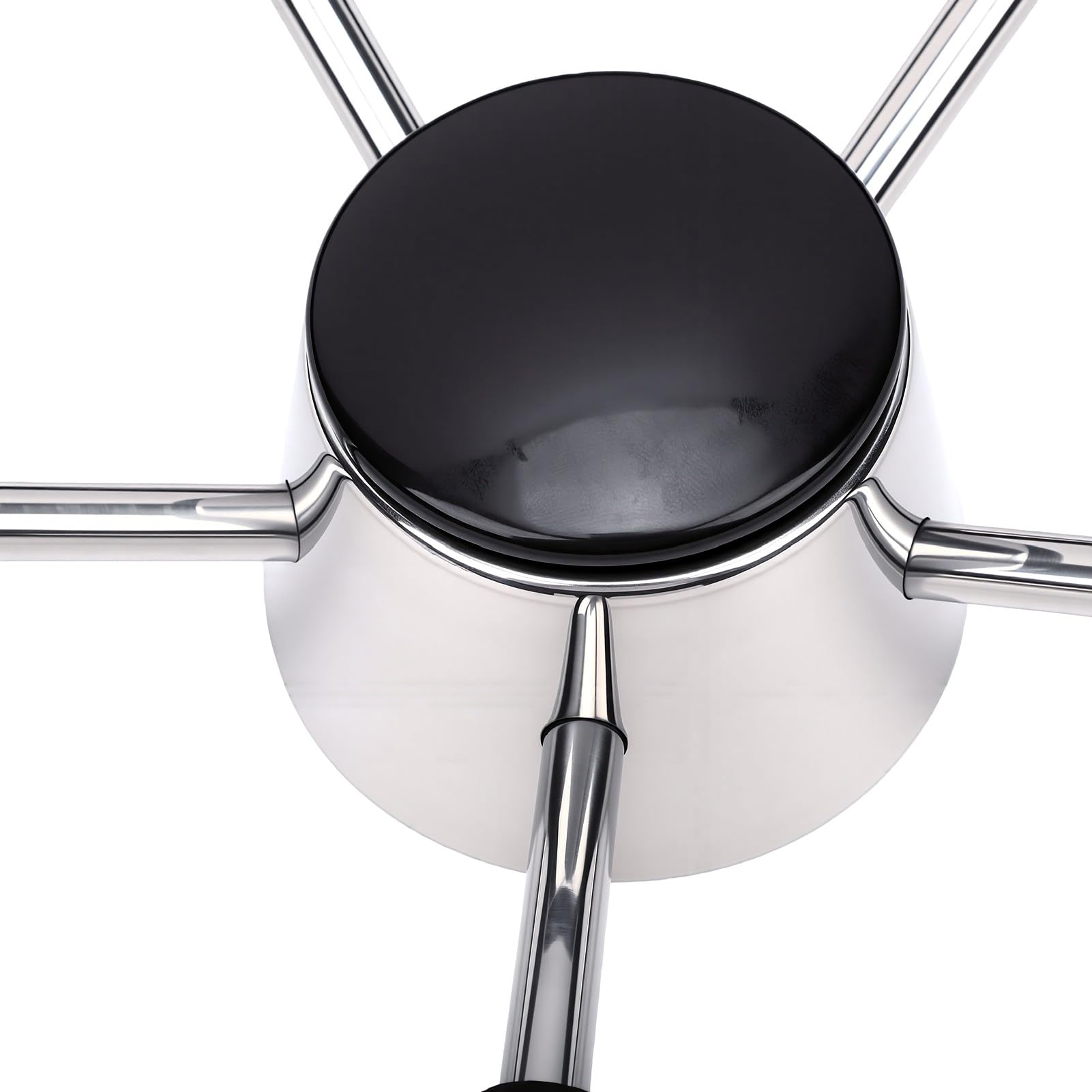 Naroote 11,5-Zoll-Marine-Lenkrad Langlebiges Edelstahl-Steuerrad für Yachten und Pontonboote 5-Speichen-Design