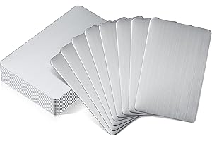 12 Pack Customizable Metal Business Cards
