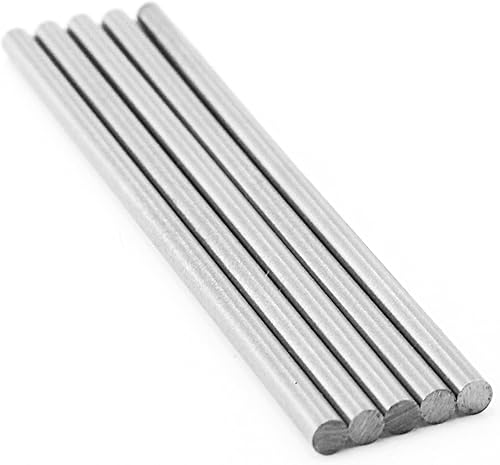 Miniatura 22 de Varilla de eje redondo de metal recto modelo de 0.118 in x 3.937 in, 10 piezas