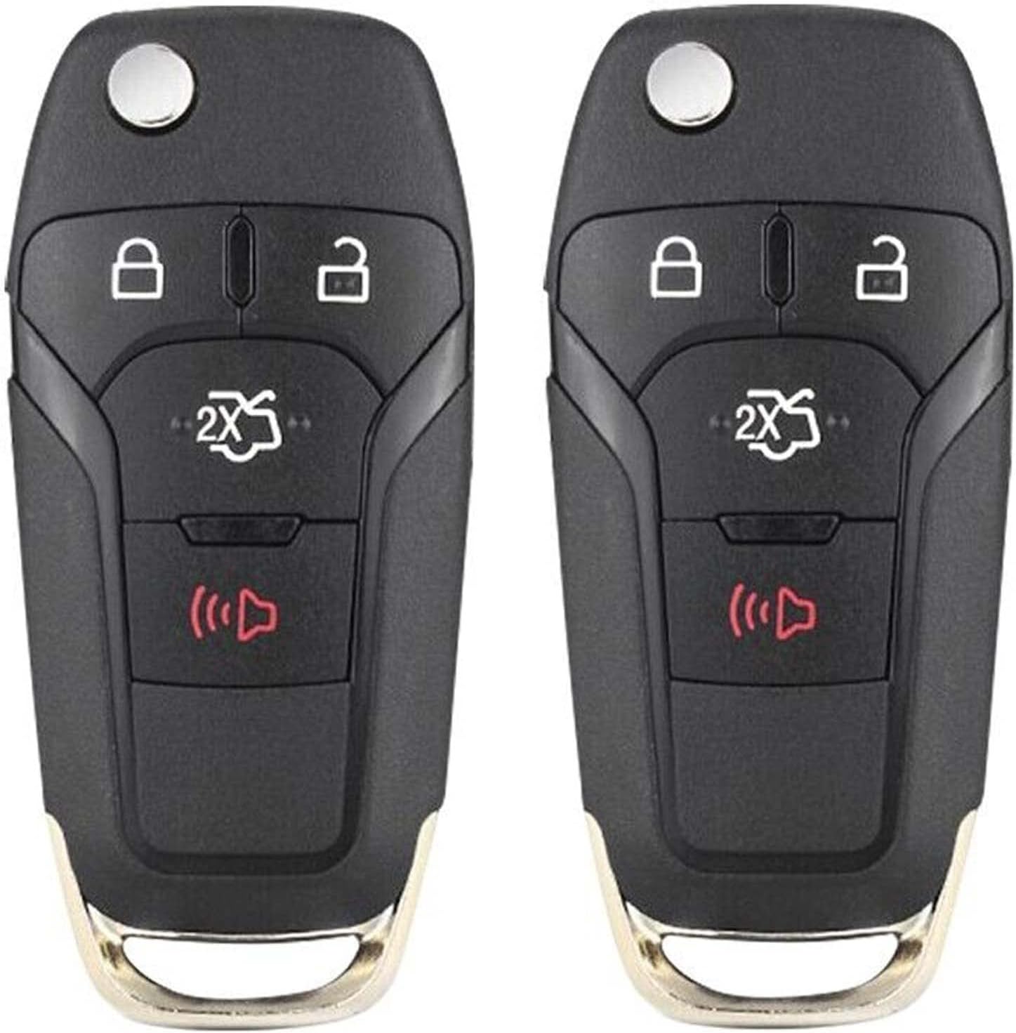 2X New Replacement Key Fob Compatible with & Fit for 2013 2014 2015 2016 2017 Ford Fusion
