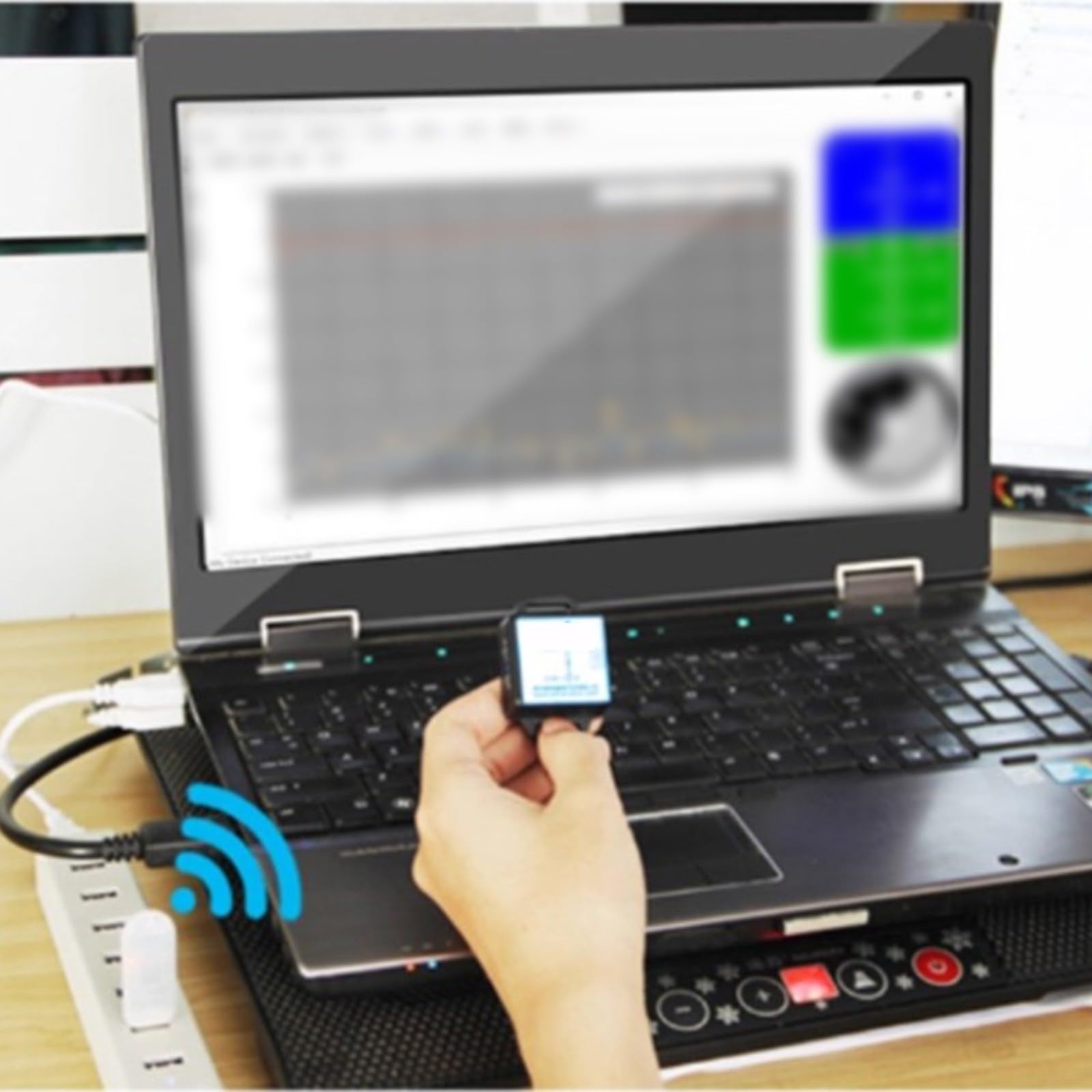Sensor de giroscopio de acelerómetro de 9 ejes BWT901CL con 2.0 USB, ±16g ±2000°/s, precisión de 0.05° para monitoreo de actitud de vibración industrial (BWT901CL)