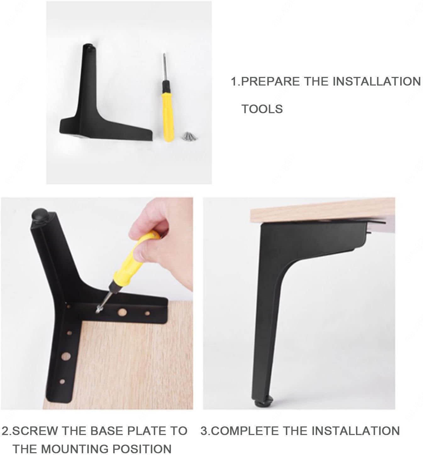 Furniture Legs,4Pcs,Triangle Furniture Legs,Replacement Sofa Legs,Metal Legs,Stainless Steel Legs,bar,Table Legs,Kitchen Legs,Coffee Legs,Gold Furniture Legs,Silver-13cm/5in