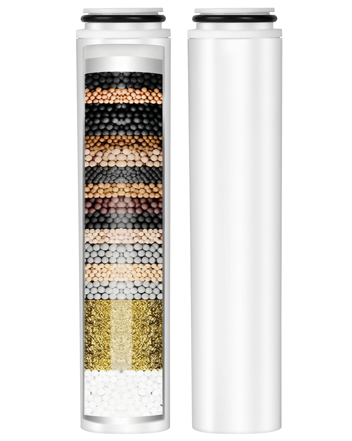 ZaKaBox 2 Pack 20 Stage Shower Head Filter Replacement Cartridge Compatible with Cobbe, Handheld Shower Head Filter for Hard Water UK Remove Chlorine and Harmful Substances