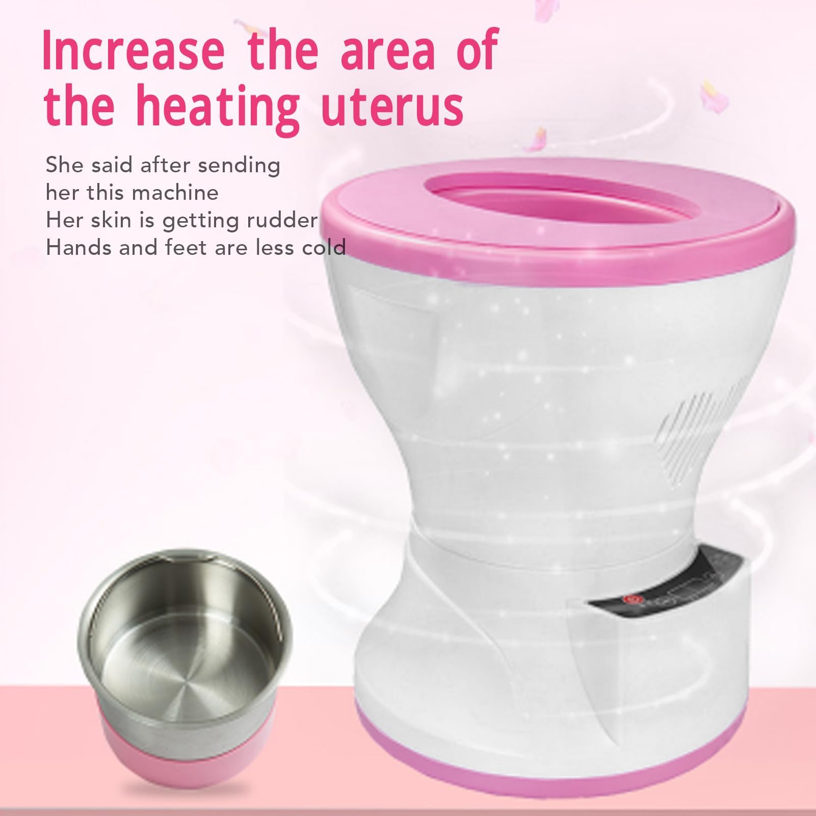 Yoni Seat Yoni Kit, Asiento de Vapor Portátil con Cojín para Salud Vaginal y Equilibrio de PH