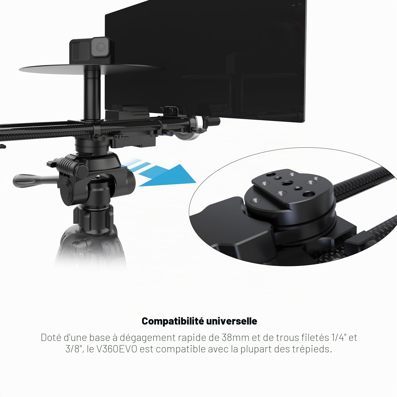 Plateforme rotative motorisée 360° avec Fond Vert – Contrôle par Application, Moteur Silencieux, Charge 10kg, Alimentation USB-C & Batterie pour Photographie et vidéographie