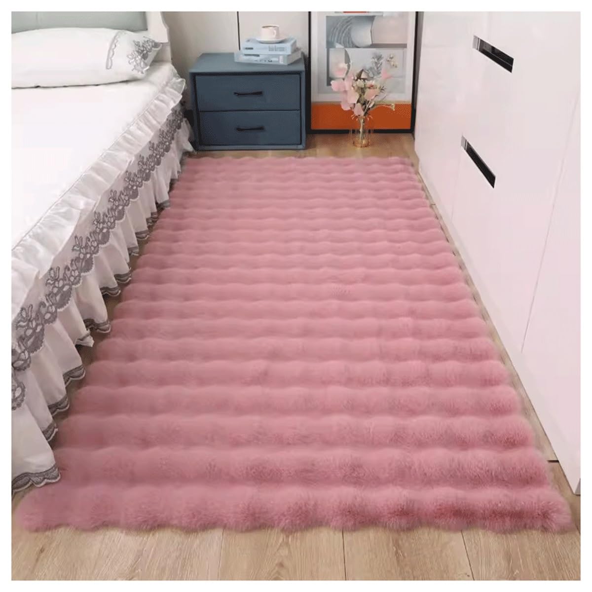 Tapis d'intérieur doux et moelleux pour un salon cosy et chaleureux