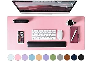 Leather Desk Pad Protector, Mouse Pad for Office & Home