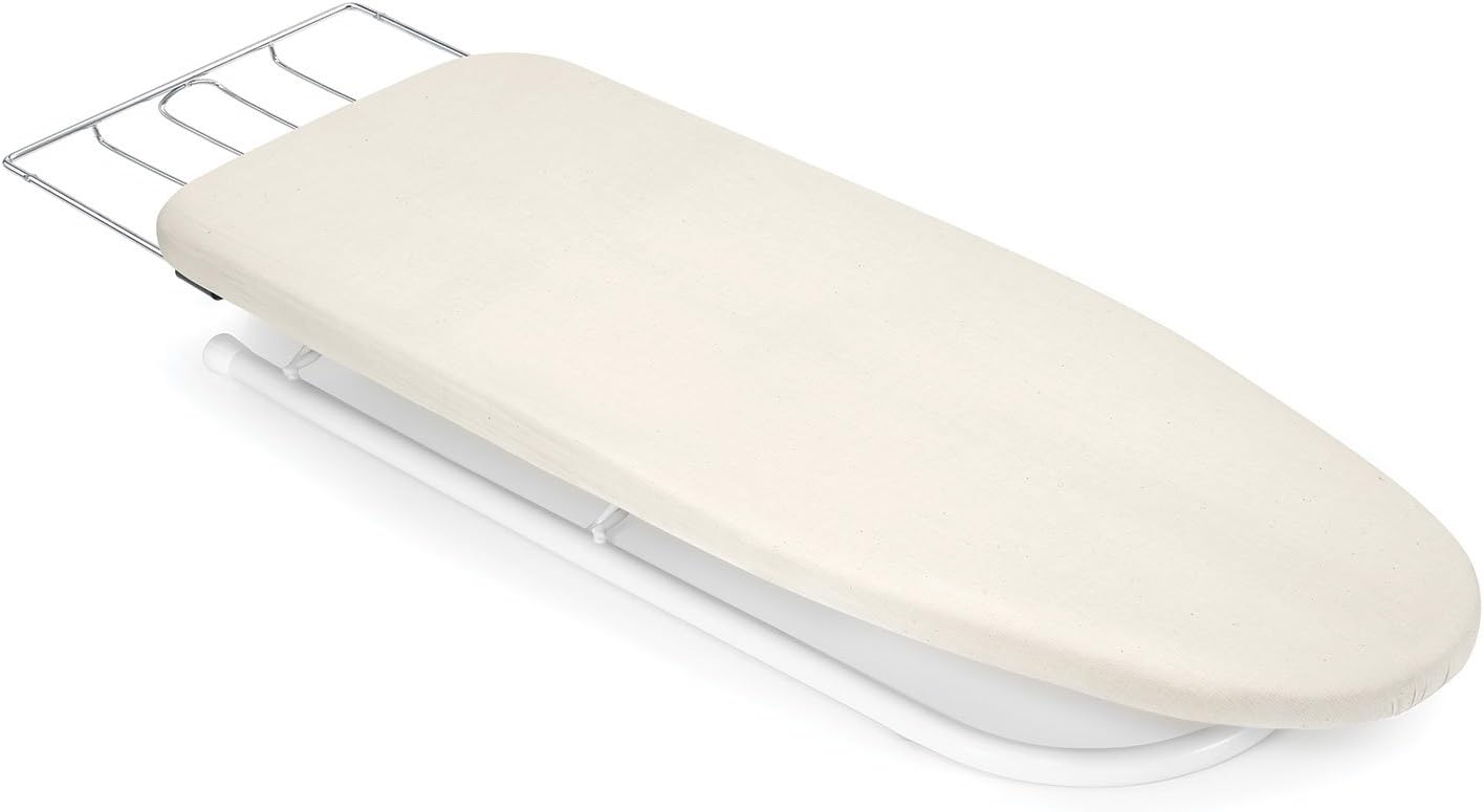 Polder 1234-82 Deluxe Mesh Tabletop Ironing Board with Pullout Iron Holder & Cotton Cover, 32" x 12"