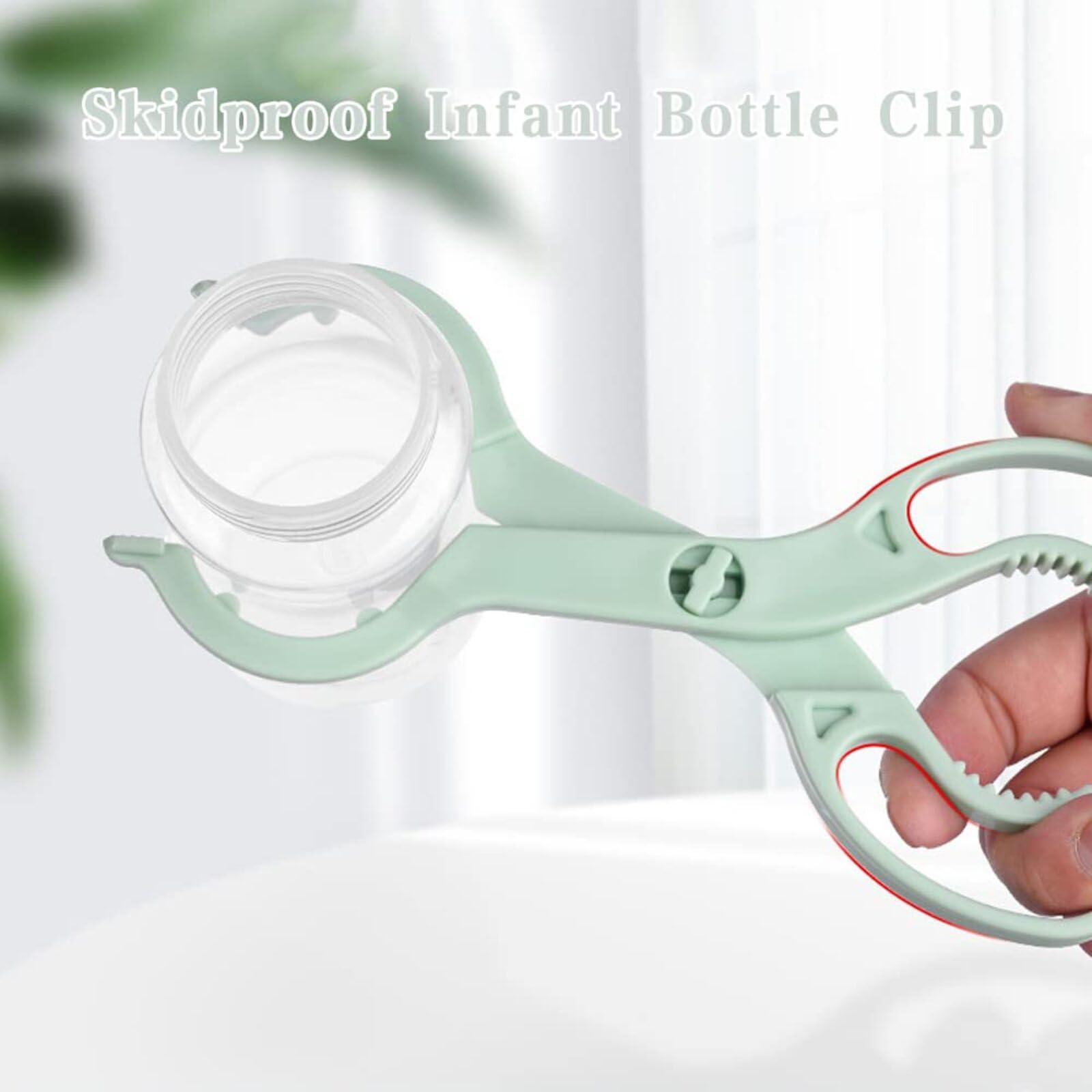 2 pz antiscivolo allattamento bottiglia calda capezzolo ciuccio Tong Silicone Baby Safety Bottle Holder Skidproof Infant Bottle Clip per Anti scottatura